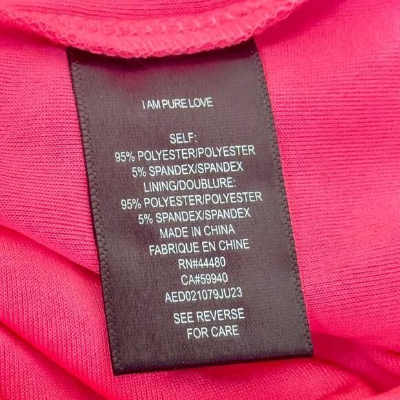 New AFRM x Revolve Jennan Maxi Long Dress Knockout Pink Rhinestone Ruched Size M - Picture 12 of 13